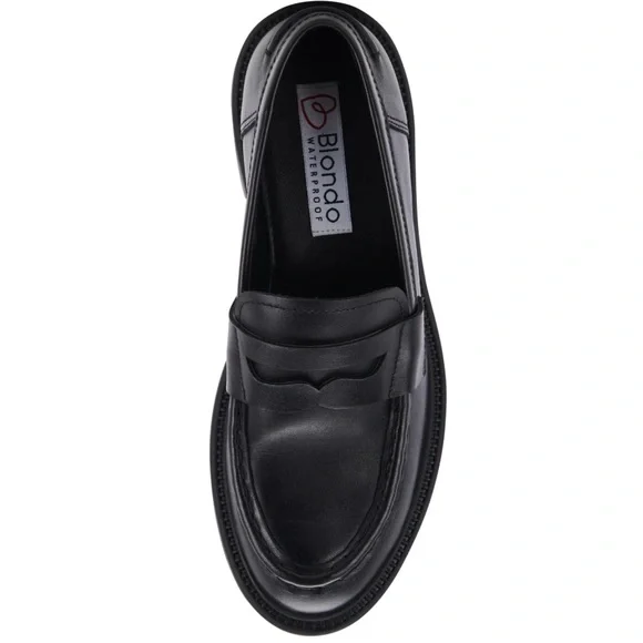 Blondo Black Leather Loafers - Picture 2 of 12